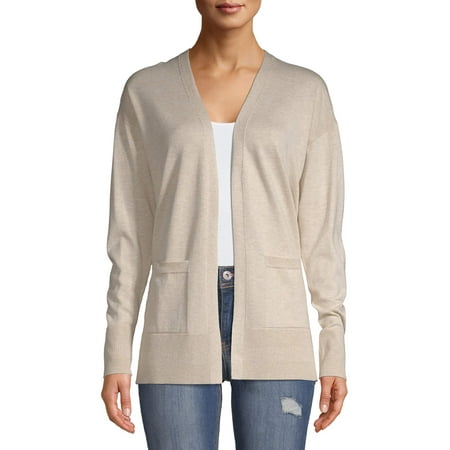 Time and Tru Womens Open Front Cardigan