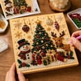 thumbnail image 3 of 2026 Christmas Pearl Art Wall Decor 8x8 inch, Window Framed Christmas DIY Pearl Bead Painting Kits for Adult, Christmas Party Decorations for Home Wall Decor, 3 of 7