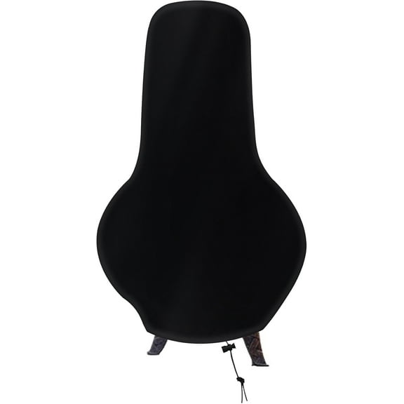 Protective Chiminea Cover, Weather Resistant Patio Chiminea Protective Cover, Waterproof Fire Pit Covers in Outdoor(Black)