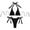 Black, variant on FcBaudy Womens Swimsuits Two Piece Swimsuit for Women Bathing Suit for Women Fashion Comfortable Solid Color Bikini Women's Sexy Plain Color Swimsuit Bikinis Sets Women Swimsuit Nylon