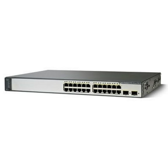 Pre-Owned Used Cisco WS-C3750V2-24PS-E 24 Port Catalyst Switch 3750V2-24PS-E