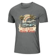 thumbnail image 4 of NAMTYQX Mens Shirts Casual Stylish Soft Crew Neck Boho Patterned Light Breathable Casual Plus Size Relaxed Fit Short Sleeve Graphic Tees for Men Light Gray Size M, 4 of 5