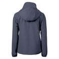 thumbnail image 3 of Women's Cutter & Buck  Navy Jackson State Tigers Charter Eco Recycled Full-Zip Jacket, 3 of 3