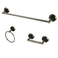 thumbnail image 4 of Kingston Brass BAK911248BB Water Onyx 3-Piece Bathroom Accessory Set, Brushed Brass, 4 of 5