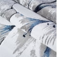 thumbnail image 3 of Ladole Rugs Beautiful Tulips Floral Pattern Durable Polypropylene Indoor Runner Rug Carpet in Grey Blue, 3x10 (2'7" x 9'10", 80cm x 300cm), 3 of 6