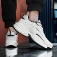thumbnail image 6 of Men's Fashion Breathable Mesh Lace Up Sneakers Casual Trendy Round Toe Non Slip Outdoor Running Training Walking Shoes, 6 of 7
