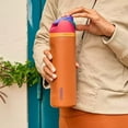 thumbnail image 6 of Owala FreeSip Insulated Stainless Steel Water Bottle with Straw for Sports, Travel, and School BPA-Free Sports Water Bottle, 24 oz, Firefly, 6 of 10