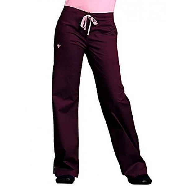 Med Couture - Peaches Med Couture Signature Scrub Pant Wine/Powder Pink ...