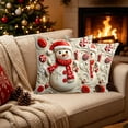 thumbnail image 2 of Christmas Pillow Cover Cushion Cover, Soft Holiday Decor Throw Pillow Case for Sofa Couch Christmas Office Bedroom Decoration (18 x 18 in,Funny Style), 2 of 6