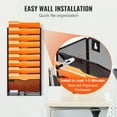 thumbnail image 6 of VEVOR File Wall Rack, One-Piece 10 Pockets Mesh Wall File Holder, Wall Mounted Magazine Mail Paper & Document Storage Folder, Metal Wall File Organizer with Nametag Label, for Office Home & School, 6 of 9