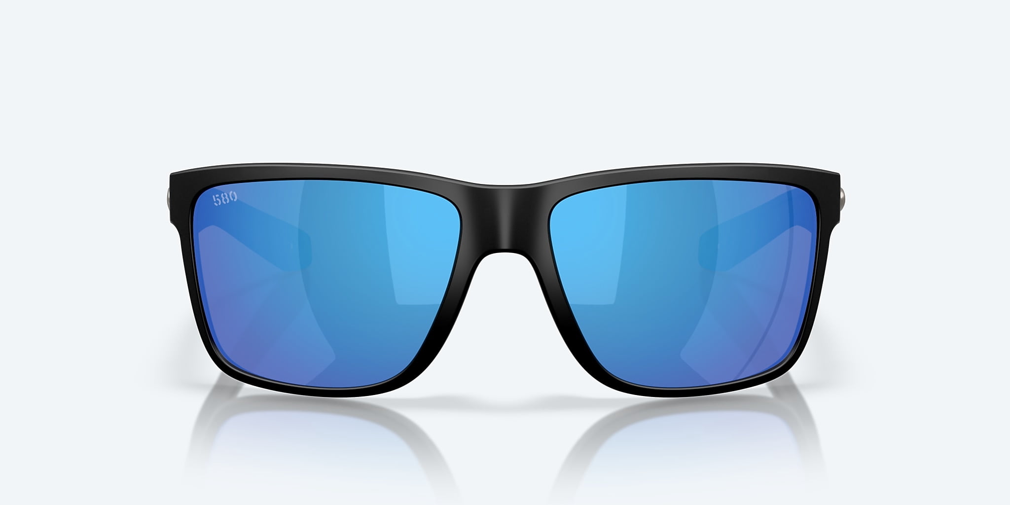 Costa Del Mar Unisex Size 58 Polarized Broadbill II Sunglasses, Matte Black/Blue Mirror 580G