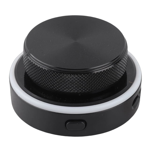 Controlador de Perilla Personalizable 2.4G BT Conexión USB C Perilla de Control de Volumen con Luz RGB para PC Teléfono Tableta Portátil