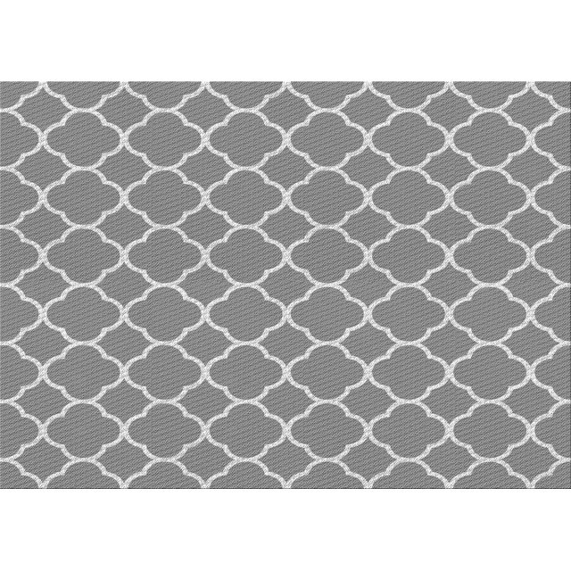 Ahgly Company Tapis d'Intérieur Lavables en Machine Rectangle Transitionnel Gris Nuage Gris, 8' x 10'