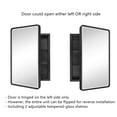 thumbnail image 4 of TEHOME Farmhouse Oil Rubbed Bronze Medicine Cabinet, 16x24 Inches, Recessed, Beveled Mirror, 4 of 5