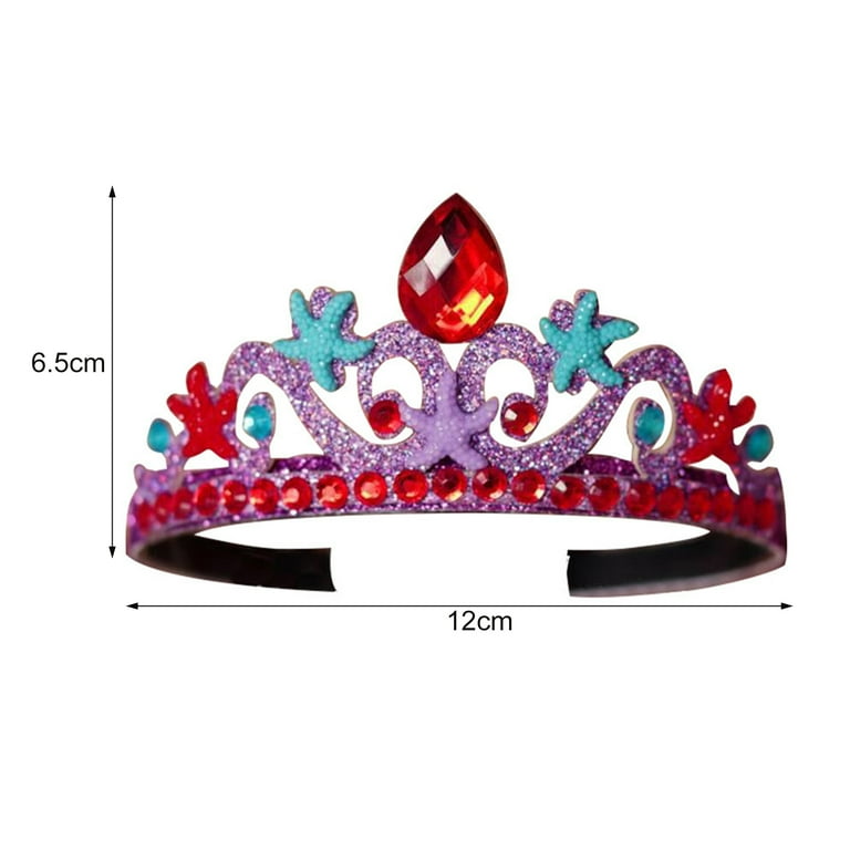 Silver Tiara Plastic Red Stone Princess Costume Accessory Silver Tiara Plastic Red Stone Princess Costume Accessory