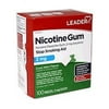 Leader Nicotine Gum Polacrilex Stop Smoking Aid, Cool Mint Flavor, 100 ct