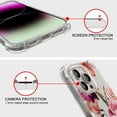 thumbnail image 3 of CoverON Phone Design For Apple iPhone 15 Pro Max Case, Clear Flexible Soft Rubber Slim TPU Cover, Peony Flower, 3 of 7