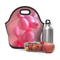thumbnail image 6 of Pofeuu Pink Balloon Puppy Art Print Neoprene Lunch box Insulated Soft Bag Mini Cooler Thermal Meal Tote Kit for Boys, Girls,Men,Women,School,Work, Office,Black, 6 of 7