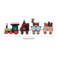 thumbnail image 5 of Adorno De Tren De Juguete Pintado Tren de madera modelo encantador juguete lindo para la mesa del hogar 2023 regalos de Navidad multicolor, 5 of 5