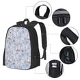 thumbnail image 4 of Daiia Blue Butterfly Backpack for Men and Women -Durable Backpack Large Capacity, Water-Resistant Bag with Adjustable Straps and Laptop Compartment, 4 of 9