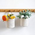 thumbnail image 3 of Cesta colgante para plantas, maceta de imitación de ratán para colgar en la pared, B, 3 of 5
