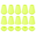 thumbnail image 1 of Unique Bargains 20Pack Plastic Cord Lock Bell End Stopper Cord End Lock Rope Fastener, Bright Green, 1 of 5