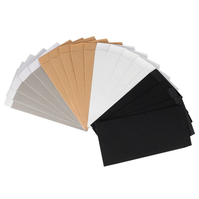 20 Pcs Sac Enveloppe Vierge Enveloppes d'Invitation Sac en Papier Kraft Durable