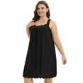thumbnail image 6 of Sunsent Womens Sleeveless Nightgowns Plus Size Night Dress Nightgown Comfy Sleepwear Dress Lightweight Night Gown XL-4XL, 6 of 7