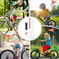 thumbnail image 4 of CIMAXIC 1 Set Bike Safety Flag Fiberglass Pole Children's Tail Triangular Flag,47.24"X11.02"X0.31", 4 of 4