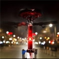 thumbnail image 4 of Naiovety LED impermeable bicicleta ciclismo trasero Flash luces rojas advertencia de seguridad linterna ciclismo seguridad advertencia luz Ciclismo Rojo Naiovety OD009710-02, 4 of 6