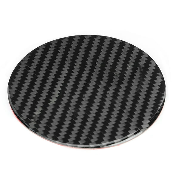 Carbon Fiber Steering Wheel Car Symbol Decorative Cover Fits for Ford Mustang 2015 2016 2017