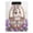 Bunny Sitting in Wicker Basket, variant on A4 Double Clip File Folder 18.9x12.6in Clipboards Foldable Binder Holds 80 Sheets Project Folder for Office, Home Decorated Eggs and Flowers