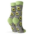 thumbnail image 2 of Oooh Yeah Womens Funny Fruit Socks, Avocado Life, Novelty Crew Socks, 2 of 4