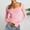 Pink, variant on Womens Tops Long Sleeve Shirts Square Neck Tops Casual T-Shirts Basic Tee Fall Outfits Fashion Clothes