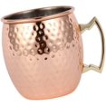 thumbnail image 2 of RATAN ENTERPRISES Copper Moscow Mule Mugs Brass Handle Set of 4 Copper Hammered Look Moscow Mule Mug Cup Perfect for Any Chilled Beverage, 2 of 6