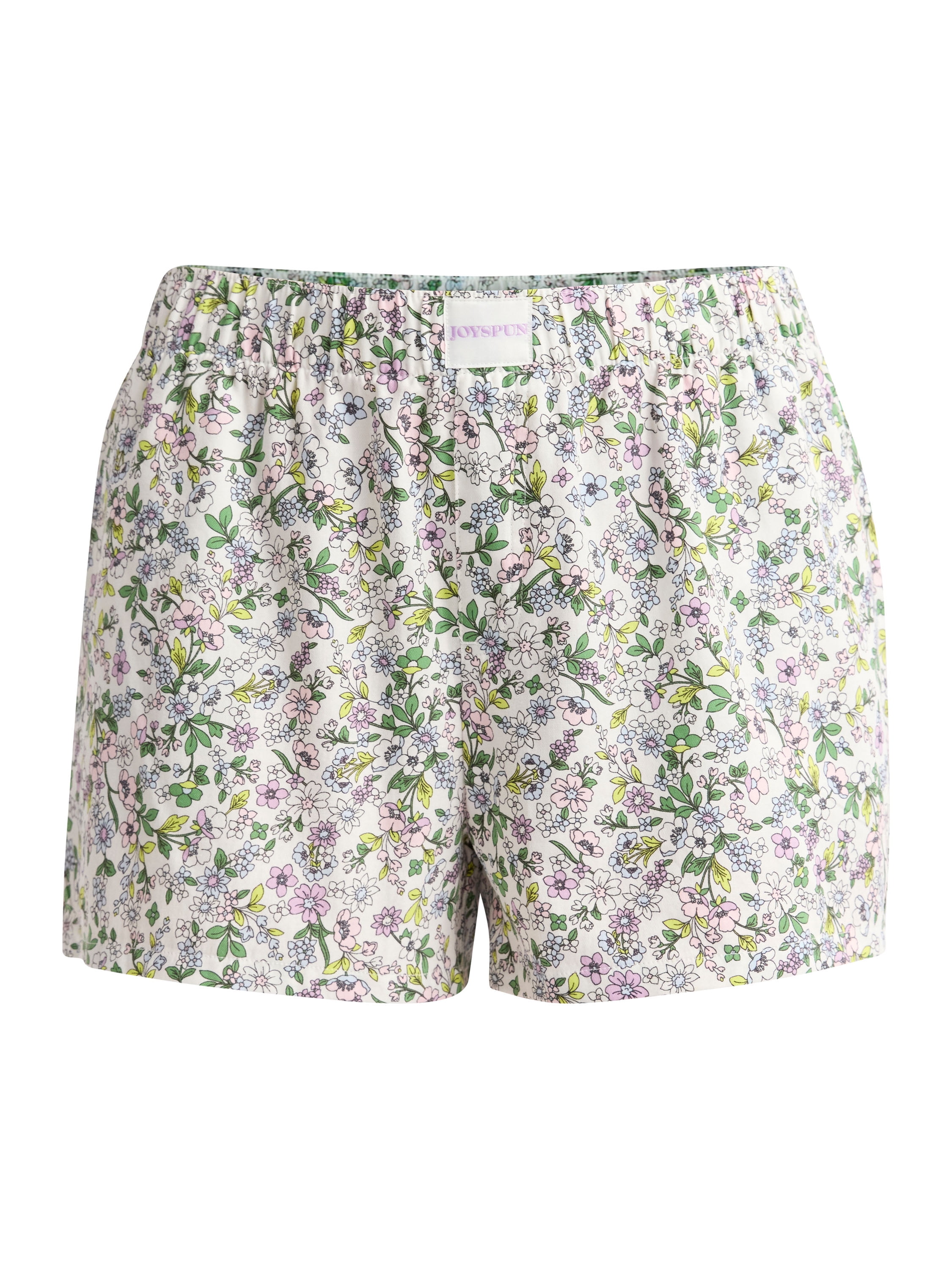Joyspun Women's Woven Pajama Boxer Shorts, 3'' Inseam, Sizes XS-3X