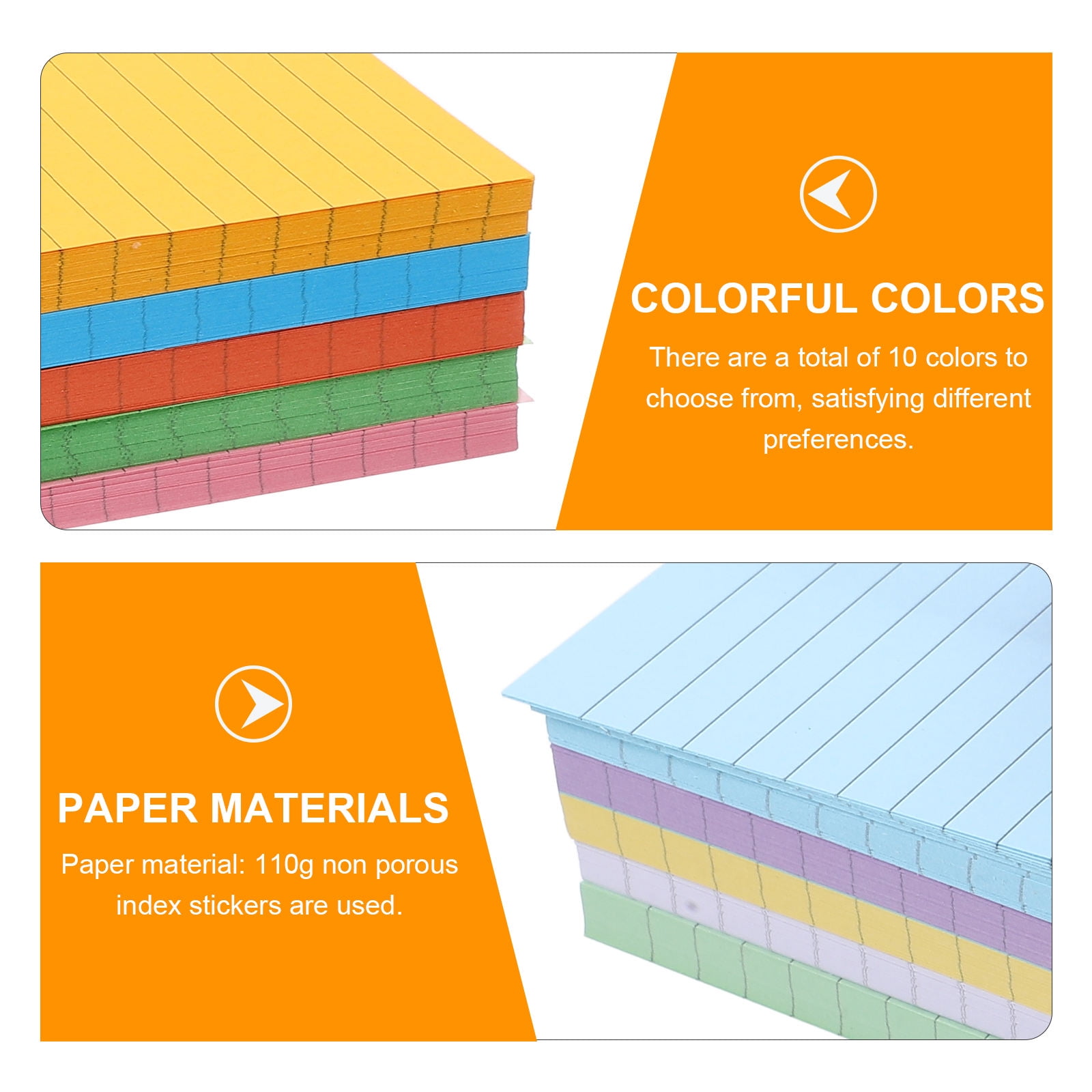 Hemoton  500 Pcs Notepads for Writing Small Index Card Notes Cards with Post Office