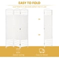 thumbnail image 4 of HOMCOM 5.6ft Folding Room Divider, Freestanding Privacy Screen for Bedroom, 4 of 10