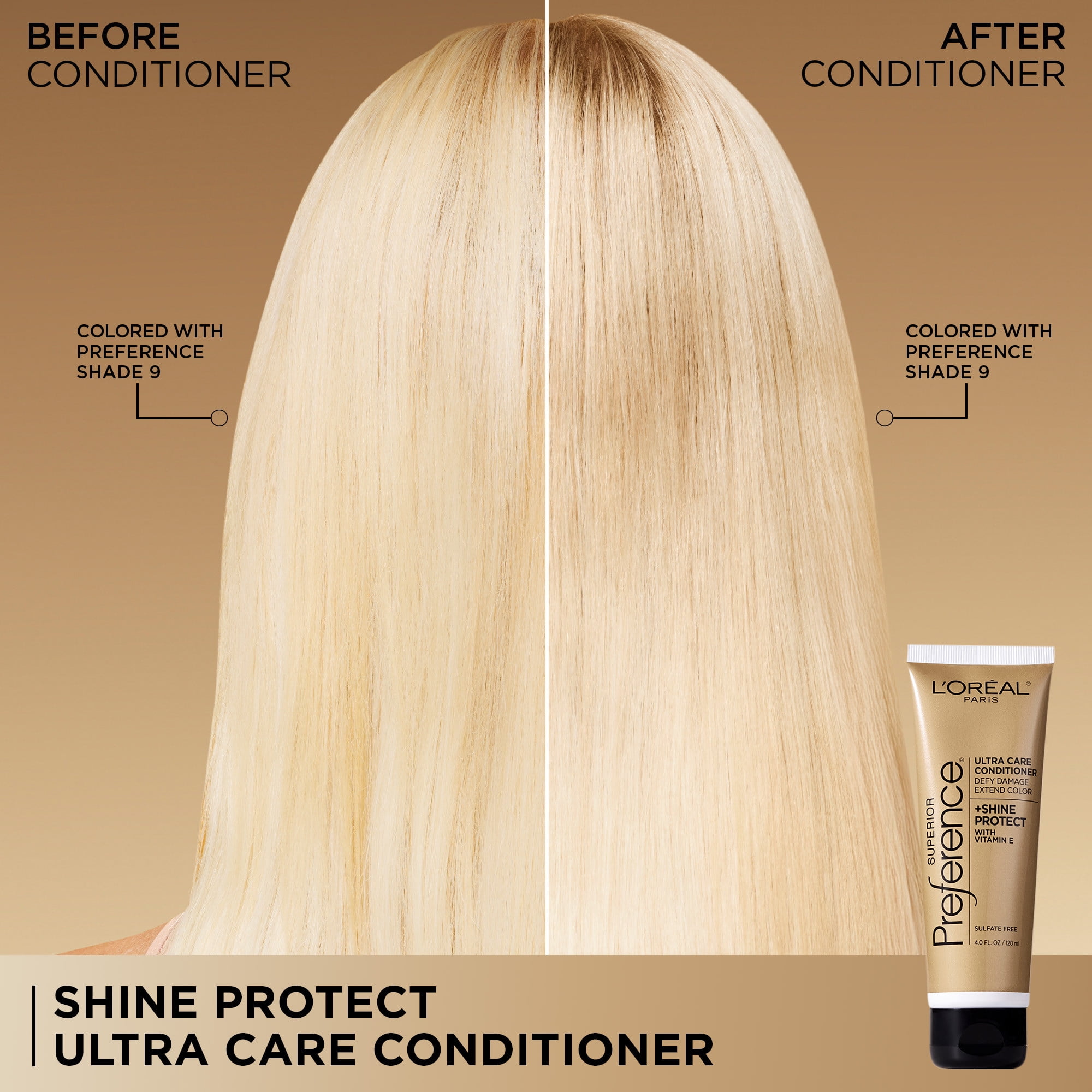 L'Oreal Paris Superior Preference - Hair Color Shine Protect Care Conditioner, 4 fl oz