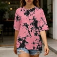 thumbnail image 6 of MAFYTYTPR Women's Tie Dye Print Round Neck 1/2 Sleeve Casual T-Shirts Spring Summer Tops for Everyday Wear S-XXL, 6 of 9