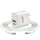 thumbnail image 1 of Taobox Cargador Puerto USB-C y USB-A de Pared 38W, con Cable USB-C a USB-C Incluido, Adaptador de Ca, 1 of 5