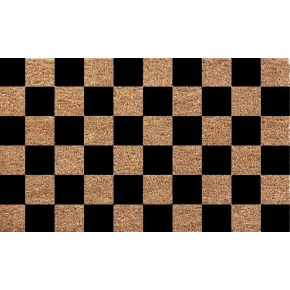 Welcome Door Mats Checkered Doormat Checker Rug Entryway Decor Door Mat Housewarming Greeting Front Porch Rugs Indoor Non Slip Door Mats Entrance Patio Carpet Decor Kitchen Bathroom Decor 24x36 Inch