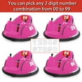 Kidzone DIY Number 6V Kids Toy Electric Ride On Bumper Car Vehicle