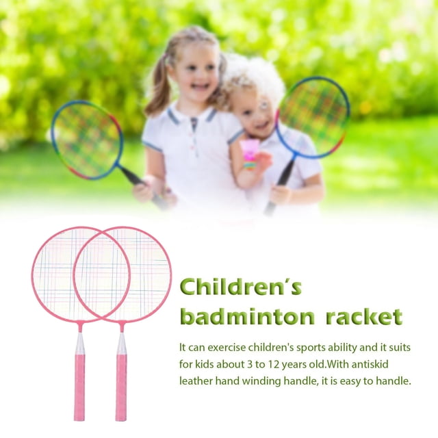 Hot6sl Ofertas de La Semana Raqueta de Bádminton, Niños Práctica, Aleación de Clavos, Exteriores, 1 Par