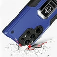 thumbnail image 3 of KIQ Robitic TPU Series for Samsung Galaxy S22 Ultra Case Shockproof Magnetic Holder w/ Kickstand Protective S22 Ultra Case for Samsung Galaxy S22 Ultra 2022 (Dark Blue), 3 of 7