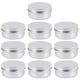 thumbnail image 3 of Muyoka Frascos de lata vacíos, mini latas de metal con tapa de rosca, recipientes redondos de muestra de cosméticos con tapas para bálsamo labial, cosméticos, dulces, joyas, té, manualidades (100 ml, Muyoka Hogar, 3 of 7