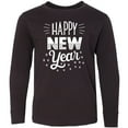 thumbnail image 3 of Inktastic Happy New Year in Hand Lettering Long Sleeve Youth T-Shirt, 3 of 5