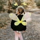 thumbnail image 3 of Txlixc Juego de rol de cuento de hadas de 4 piezas para niñas, falda brillante + alas de mariposa de cuento de hadas LED + horquilla + palo de mariposa Txlixc  moda, 3 of 9