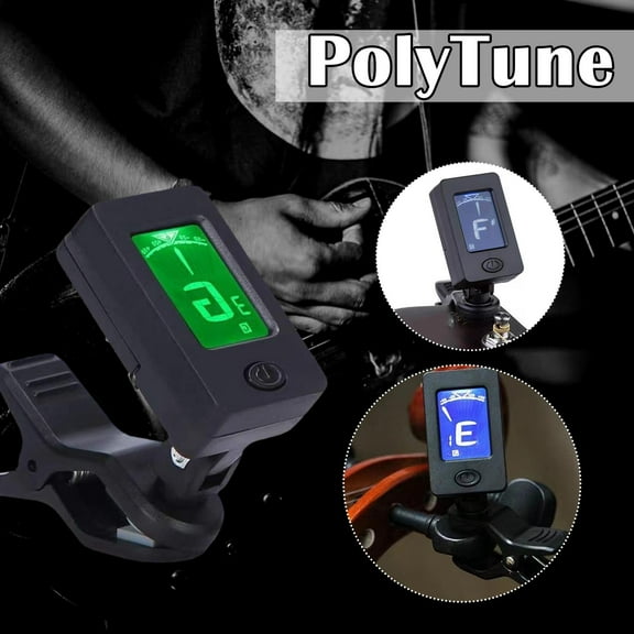 FurNest Professional Clip-On Acoustic Guitar Tuner LCD Screen Electric Digital T
