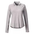 thumbnail image 1 of Camisa Orvis DriCast para mujer con cierre en cuarto, gris pálido, jaspeado, 1 of 6